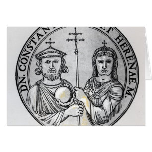 Constantine VI  and his Mother Irene Cards