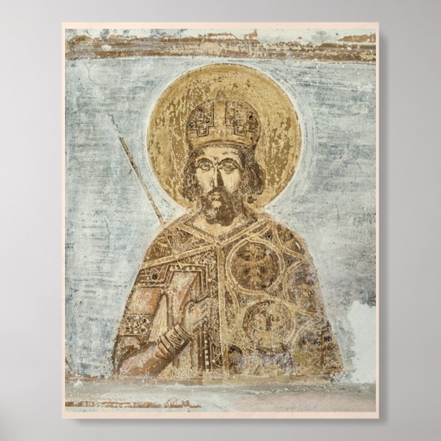 Constantinus XI evanuit, sed Roma aeterna est ☧ Wood Photo Tile (Front Set)
