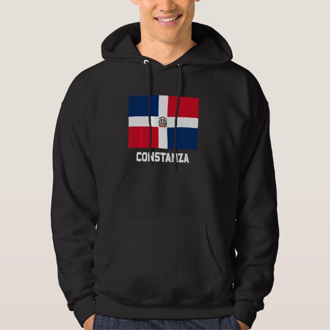 Constanza Dominican Republic Flag Emblem Escudo Cr Hoodie (Front)