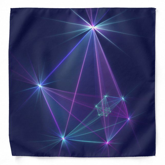 Constellation, Abstract Fantasy Fractal Art Bandana (Front)