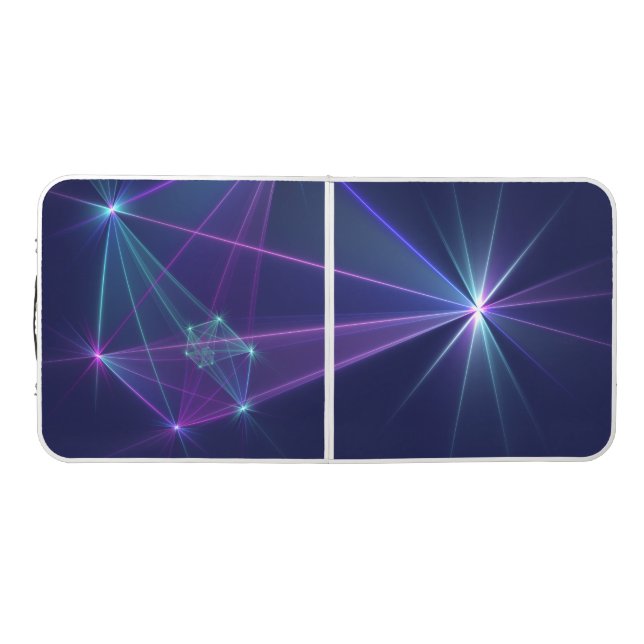 Constellation, Abstract Fantasy Fractal Art Beer Pong Table (Top)