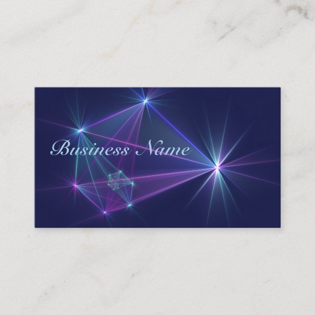 Constellation, Abstract Fantasy Fractal Art Business Card (Front)