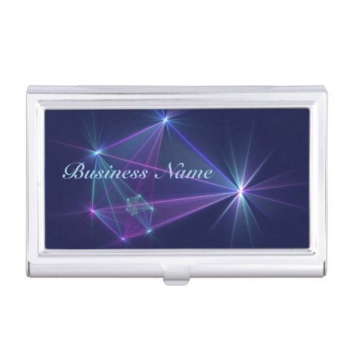 Constellation Abstract Fantasy Fractal Art Business Card Case