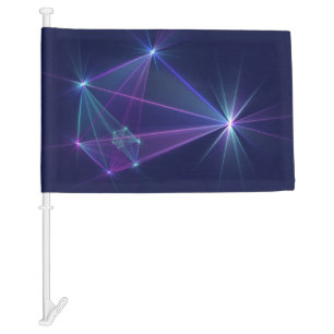 Constellation, Abstract Fantasy Fractal Art Car Flag