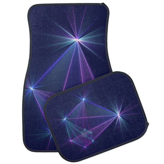 Constellation, Abstract Fantasy Fractal Art Car Floor Mat (Set)