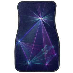 Constellation, Abstract Fantasy Fractal Art Car Floor Mat