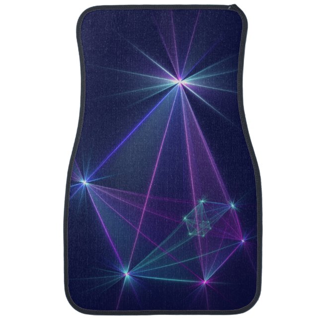 Constellation, Abstract Fantasy Fractal Art Car Floor Mat (Front)