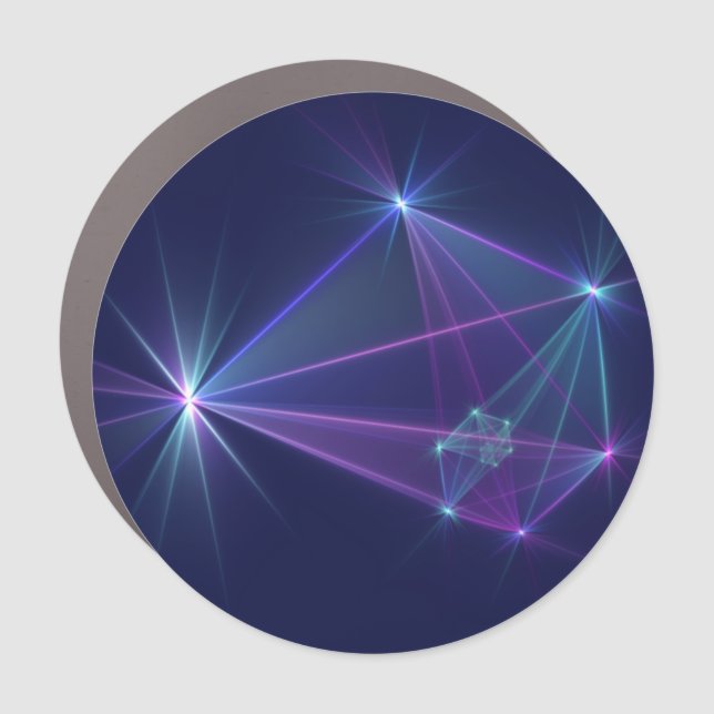 Constellation, Abstract Fantasy Fractal Art Car Magnet (Front)