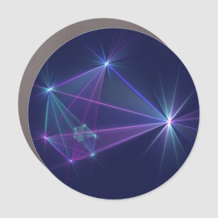 Constellation, Abstract Fantasy Fractal Art Car Magnet