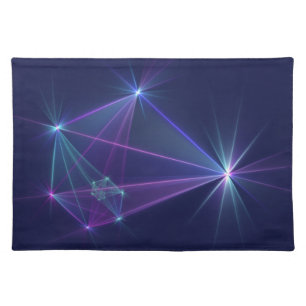 Constellation, Abstract Fantasy Fractal Art Cloth Placemat