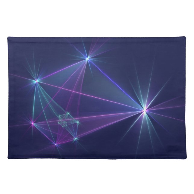 Constellation, Abstract Fantasy Fractal Art Cloth Placemat (Front)