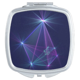 Constellation, Abstract Fantasy Fractal Art Compact Mirror