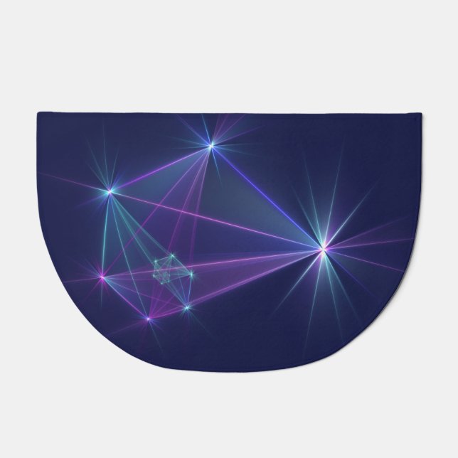 Constellation, Abstract Fantasy Fractal Art Doormat (Front)