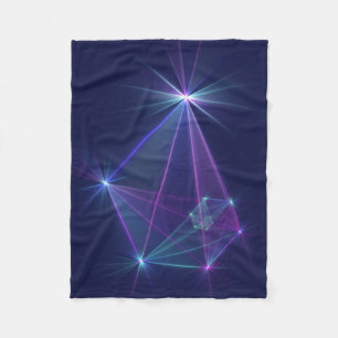 Constellation, Abstract Fantasy Fractal Art Fleece Blanket