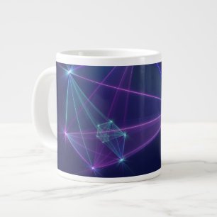Constellation, Abstract Fantasy Fractal Art Giant Coffee Mug