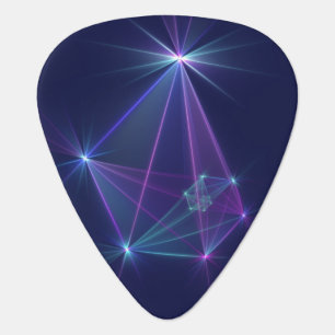 Constellation, Abstract Fantasy Fractal Art Guitar Pick