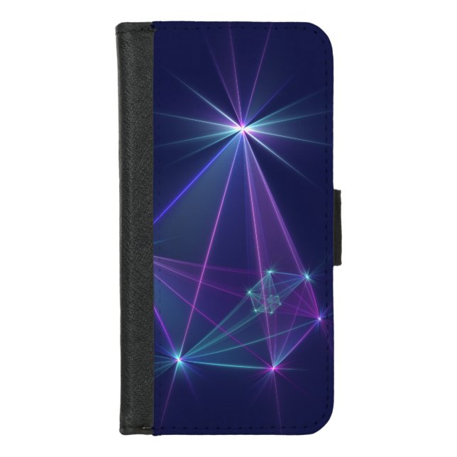 Constellation, Abstract Fantasy Fractal Art iPhone Wallet Case (Front)