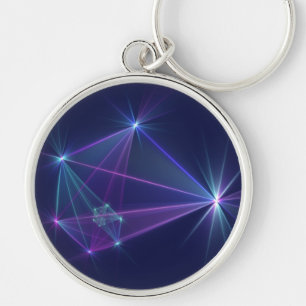 Constellation, Abstract Fantasy Fractal Art Keychain
