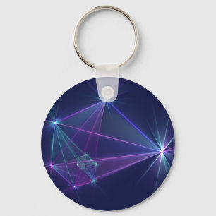 Constellation, Abstract Fantasy Fractal Art Keychain