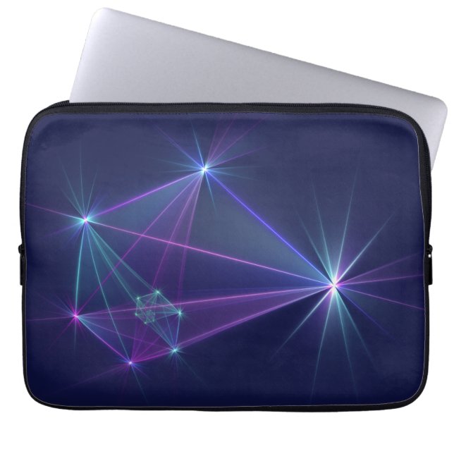Constellation, Abstract Fantasy Fractal Art Laptop Sleeve (Front)