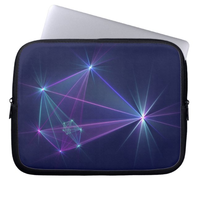 Constellation, Abstract Fantasy Fractal Art Laptop Sleeve (Front)