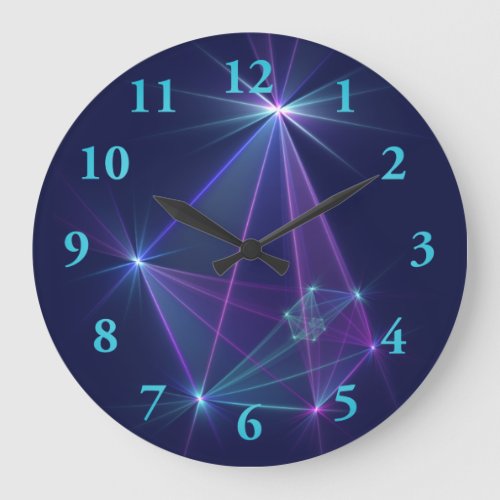 Constellation Abstract Fantasy Fractal Art Large Clock