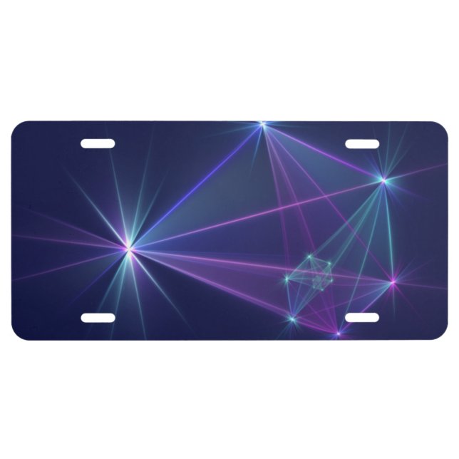 Constellation, Abstract Fantasy Fractal Art License Plate (Front)