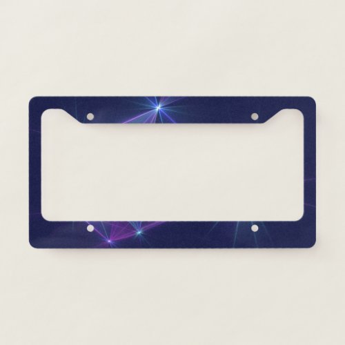 Constellation Abstract Fantasy Fractal Art License Plate Frame