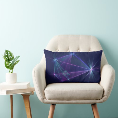 Constellation Abstract Fantasy Fractal Art Lumbar Pillow