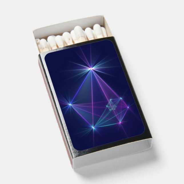 Constellation, Abstract Fantasy Fractal Art Matchboxes (Front Open)