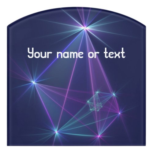 Constellation Abstract Fantasy Fractal Art Name Door Sign