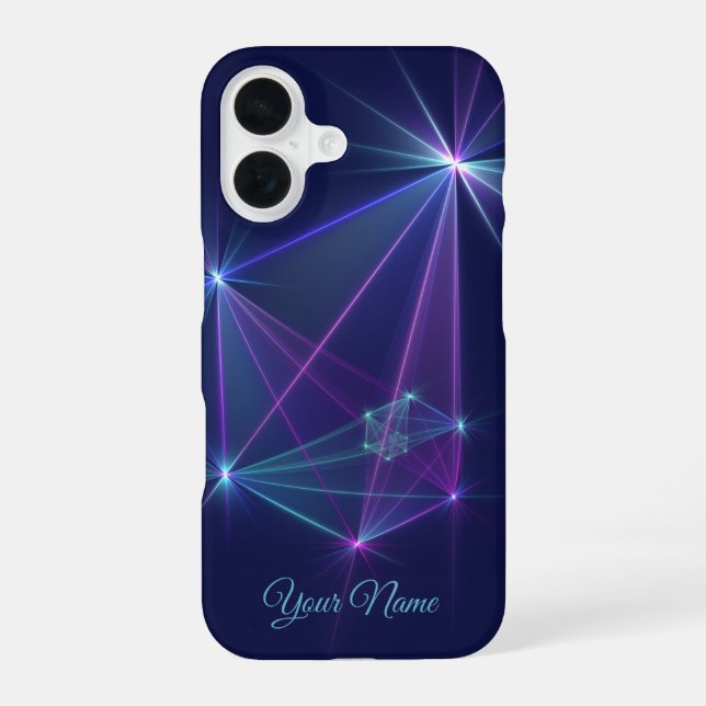 Constellation, Abstract Fantasy Fractal Art Name iPhone Case (Back)