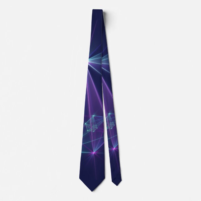 Constellation, Abstract Fantasy Fractal Art Neck Tie (Front)