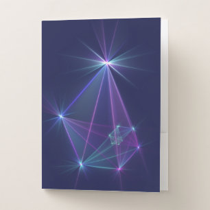 Constellation, Abstract Fantasy Fractal Art Pocket Folder