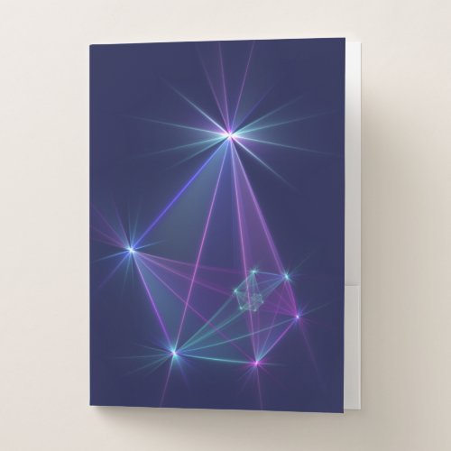 Constellation Abstract Fantasy Fractal Art Pocket Folder