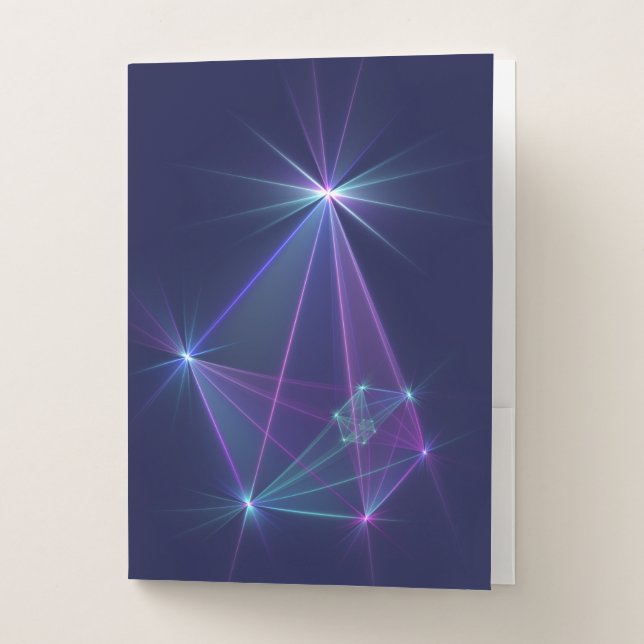 Constellation, Abstract Fantasy Fractal Art Pocket Folder (Front)