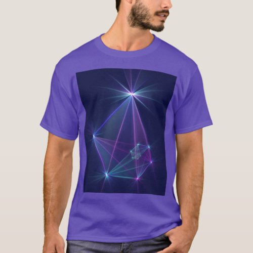 Constellation Abstract Fantasy Fractal Art T_Shirt