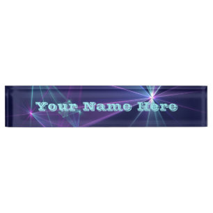 Constellation, Abstract Fantasy Fractal Art Text Desk Name Plate