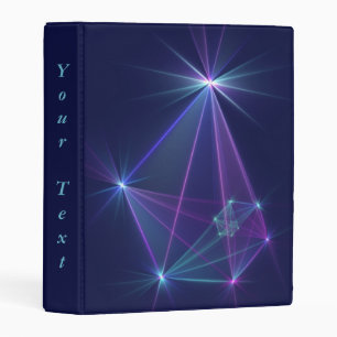 Constellation, Abstract Fantasy Fractal Art Text Mini Binder