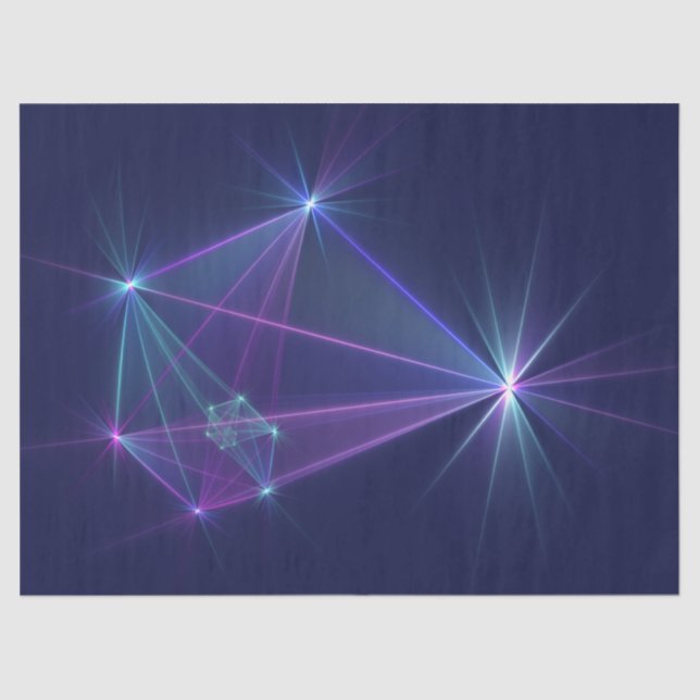 Constellation, Abstract Fantasy Fractal Art Tissue Paper (Front)