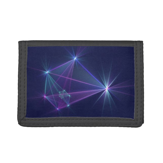 Constellation, Abstract Fantasy Fractal Art Trifold Wallet (Front)