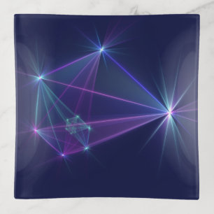 Constellation, Abstract Fantasy Fractal Art Trinket Tray
