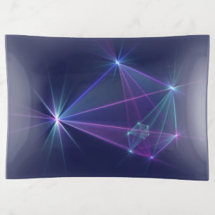 Constellation, Abstract Fantasy Fractal Art Trinket Tray