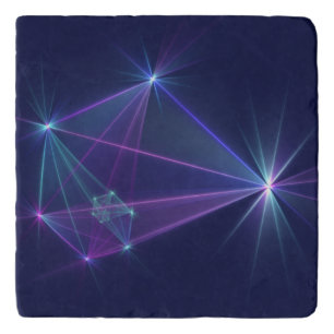 Constellation, Abstract Fantasy Fractal Art Trivet