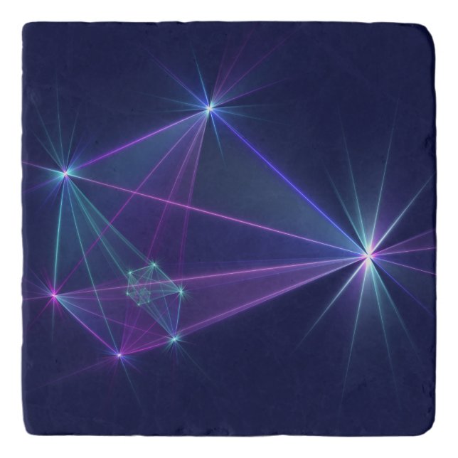 Constellation, Abstract Fantasy Fractal Art Trivet (Front)