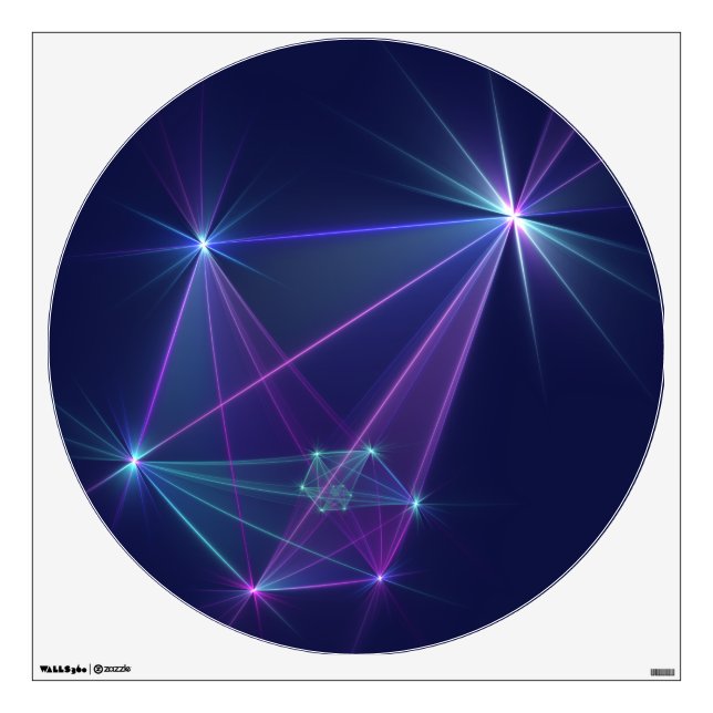 Constellation, Abstract Fantasy Fractal Art Wall Decal (Front)