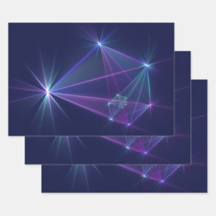 Constellation, Abstract Fantasy Fractal Art Wrapping Paper Sheets