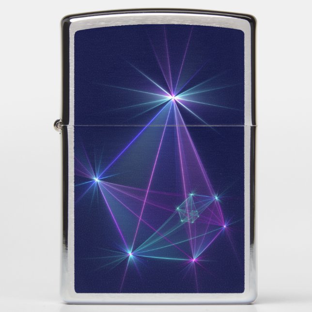 Constellation, Abstract Fantasy Fractal Art Zippo Lighter (Front)