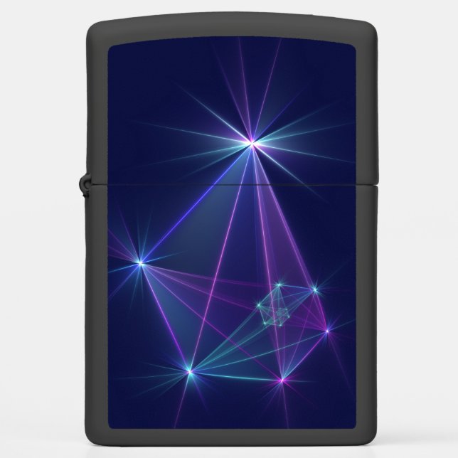 Constellation, Abstract Fantasy Fractal Art Zippo Lighter (Front)