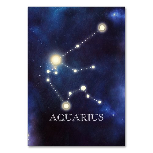 Constellation  Aquarius  Wedding Table Number